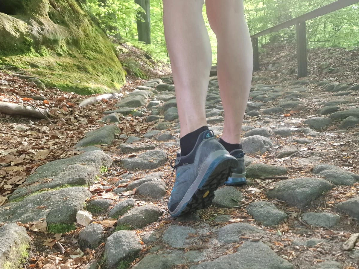 Lowa Renegade low hikingschoenen tijdens onze hike